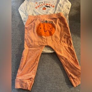 Carter's My First Halloween Baby Matching Set Pumpkin Butt
